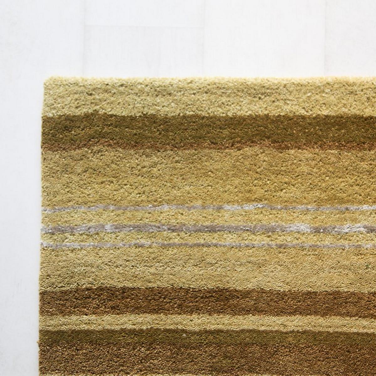 Supreme Handloom Multistripe Rugs in Olive&nbsp;120x180cm – image 2