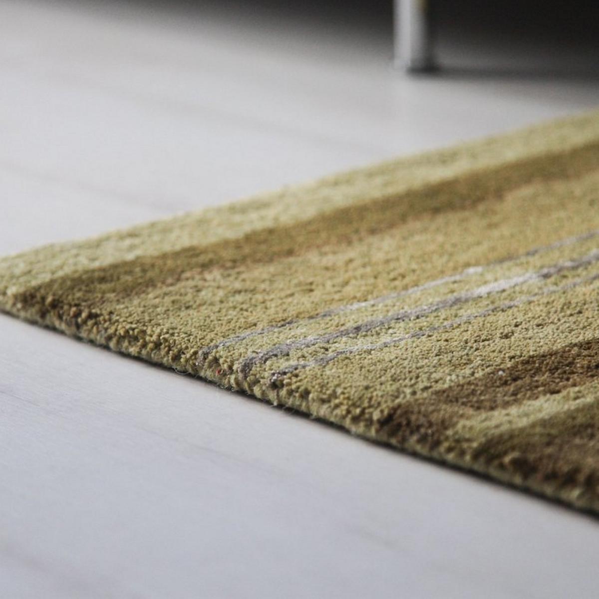 Supreme Handloom Multistripe Rugs in Olive&nbsp;120x180cm – image 3