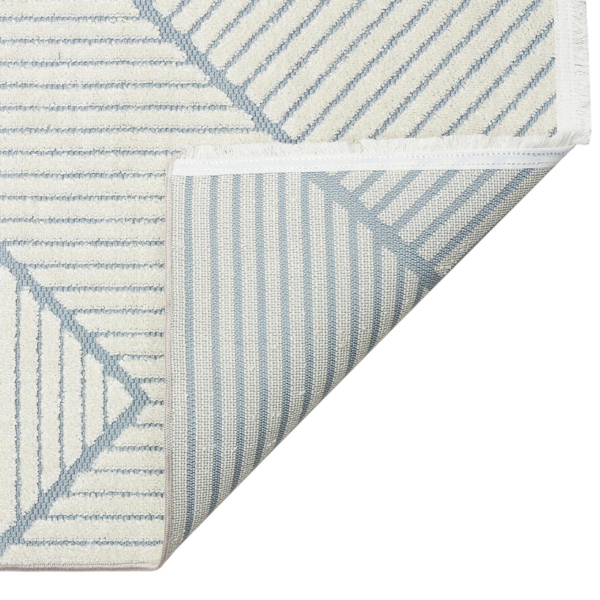 Jazz Jaz13 Geometric Indoor Outdoor Rugs in Blue – image 2