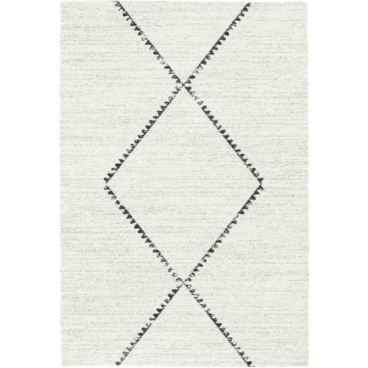 Mehari Boho Shaggy Rugs 23229 6288 in Ivory Grey 80x150cm – image 5