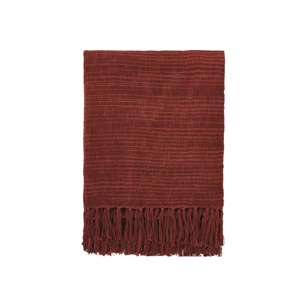 Crown Imperial Stripe Throw by Morris & Co in Red 150x200cm – image 1
