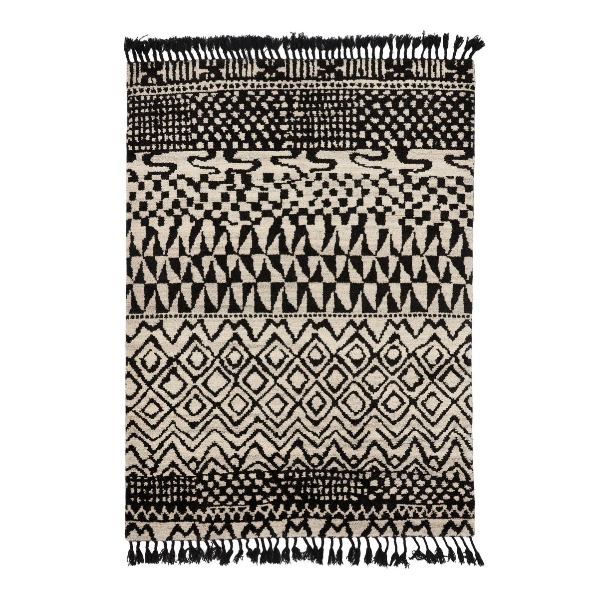 Arabiska Marakesh 063201 Moroccan Tassel Rugs in Beige Black by Brink and Campman – image 2