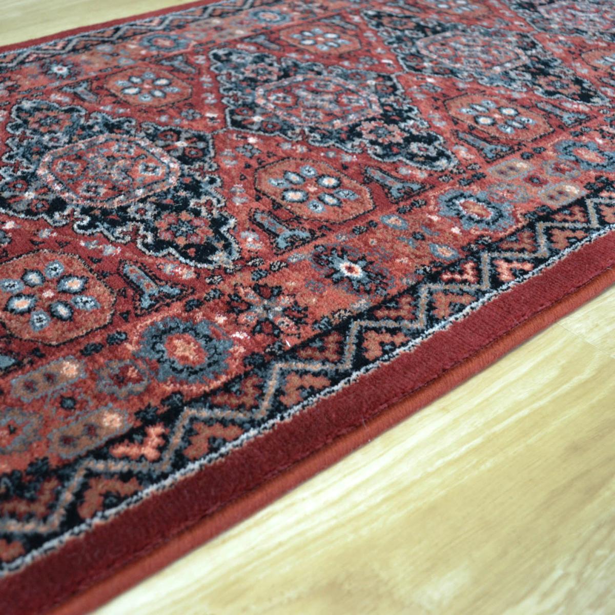 Royal Kashqai Traditional Wool Runner Rugs 4308 300 Brick Red 67x275cm – image 3