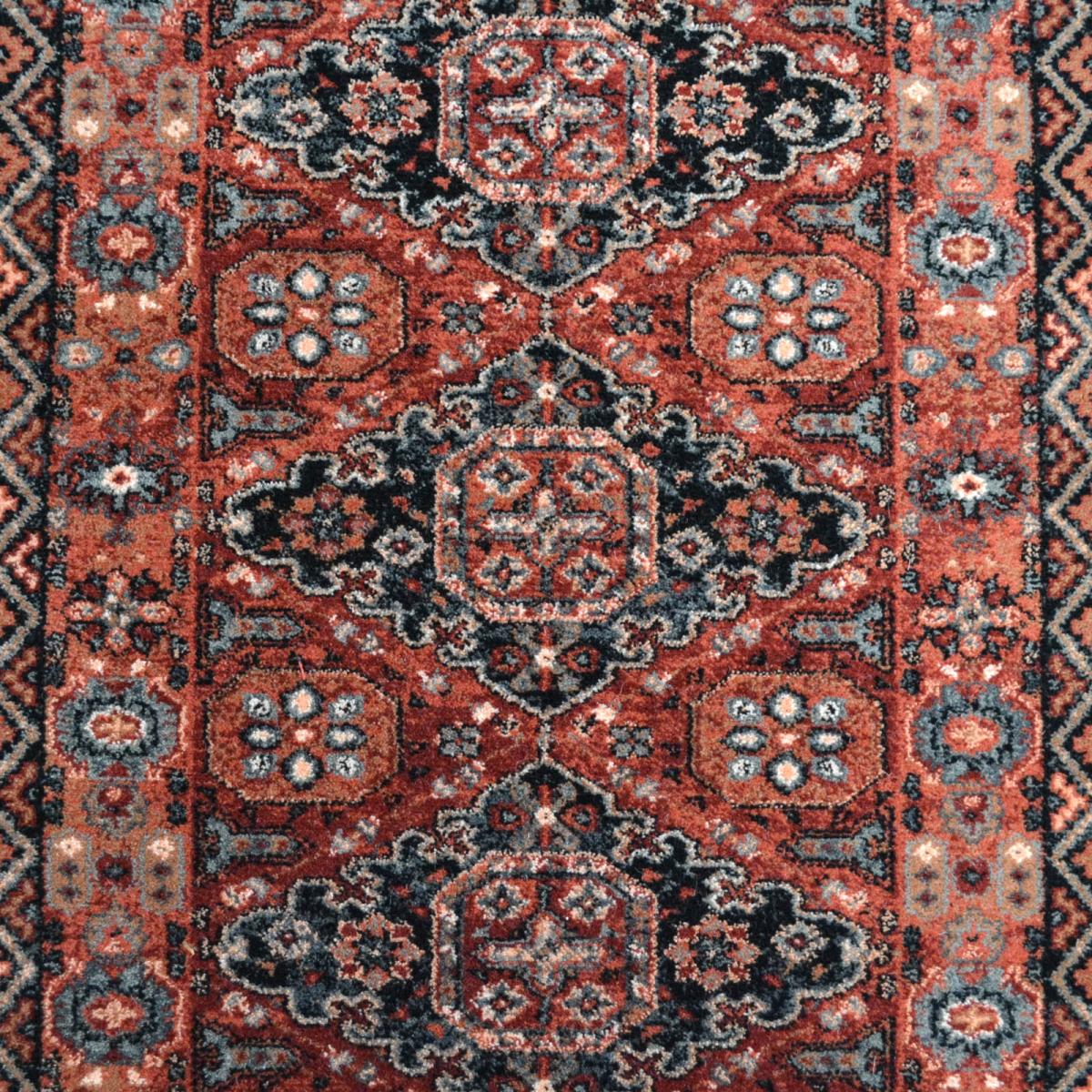 Royal Kashqai Traditional Wool Runner Rugs 4308 300 Brick Red 67x275cm – image 4