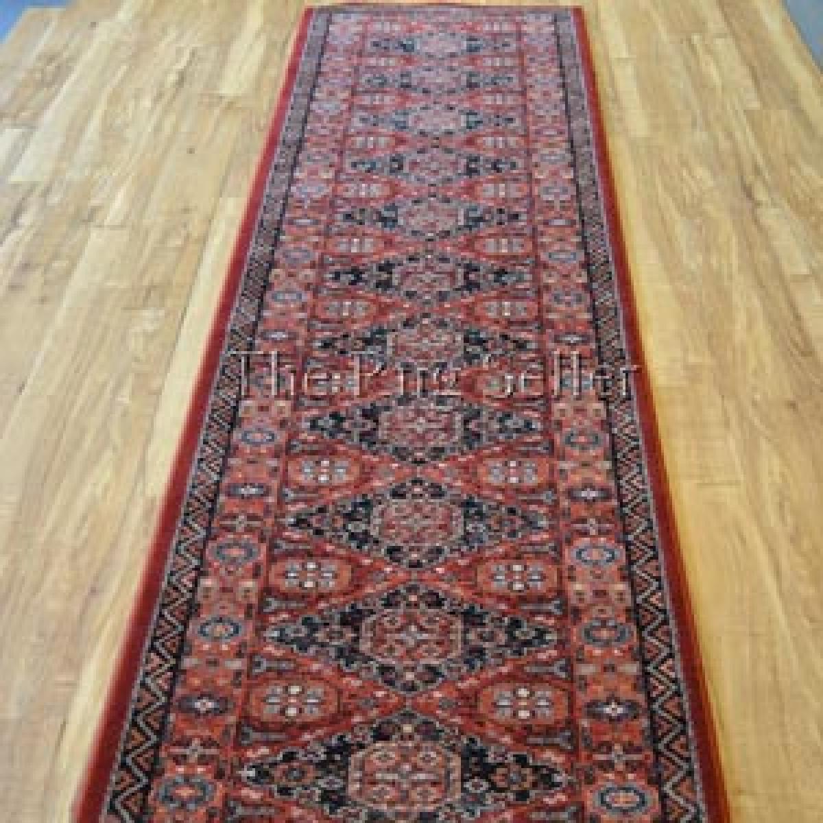 Royal Kashqai Traditional Wool Runner Rugs 4308 300 Brick Red 67x275cm – image 5