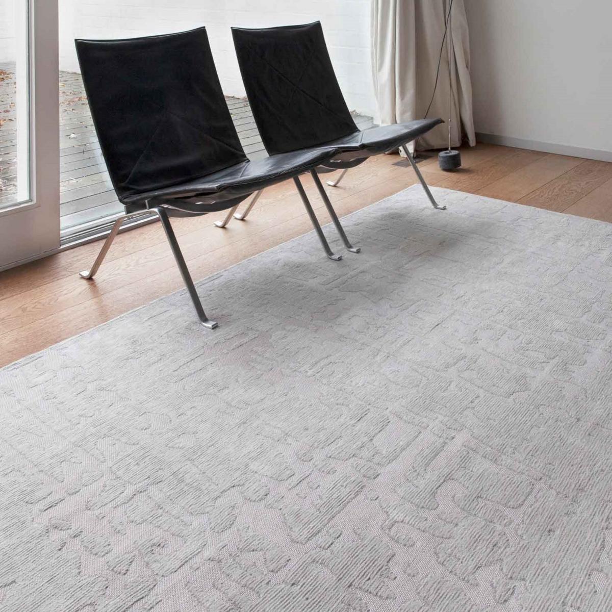 Louis De Poortere Abstract Structures Baobab Rugs 9198 in Tsingy Oyster&nbsp;240x340cm – image 2