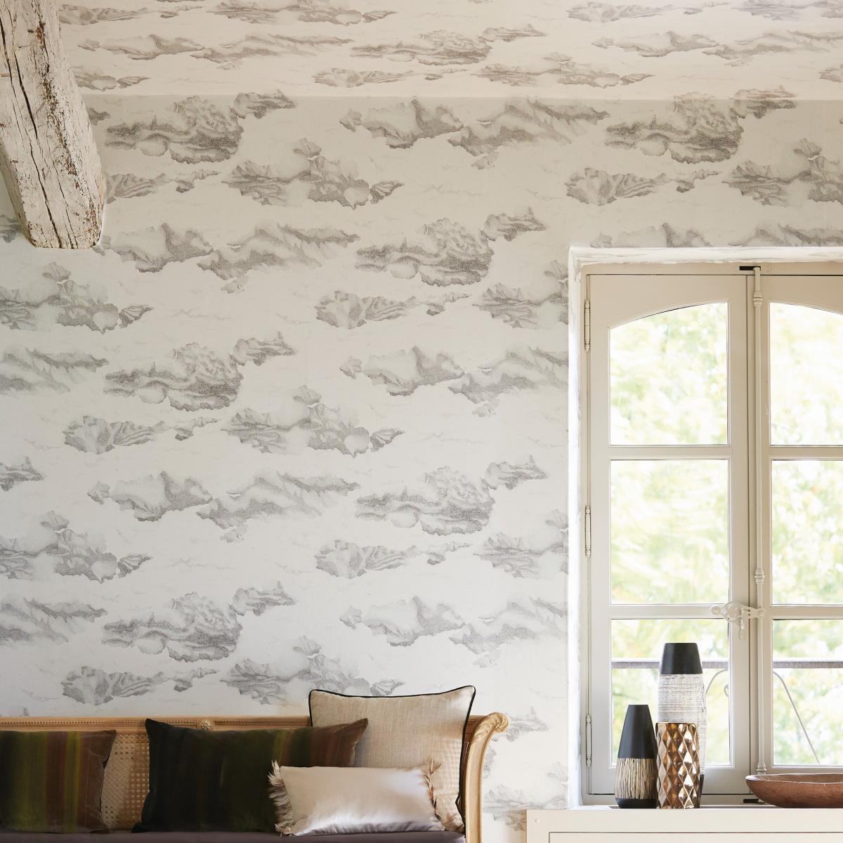 Nuvola Wallpaper 111071 by Harlequin in Ink Mica Black Roll – image 1