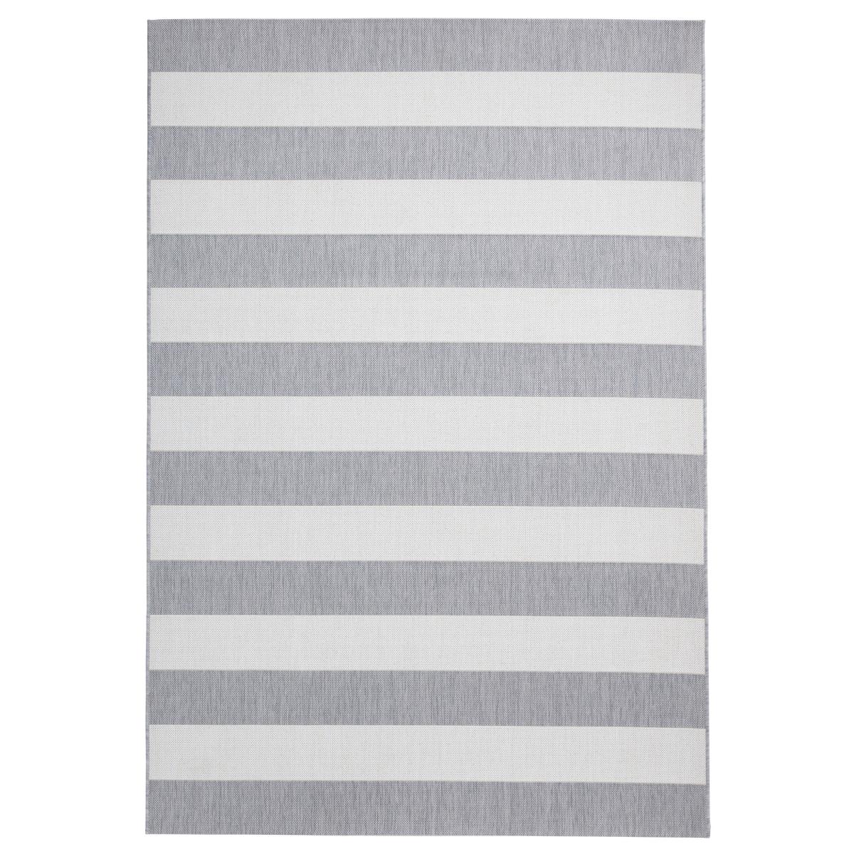 Santa Monica 48644 Indoor Outdoor Stripe Rug in Grey Light Beige 120x170cm – image 5