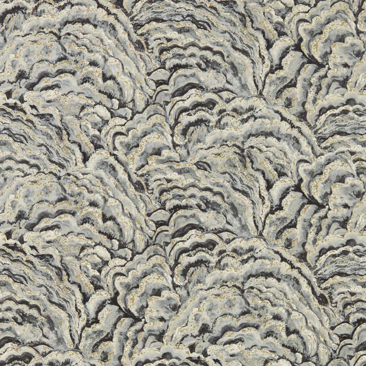 Lumino Wallpaper W0142 05 by Clarke and Clarke in Noir Gilver Roll