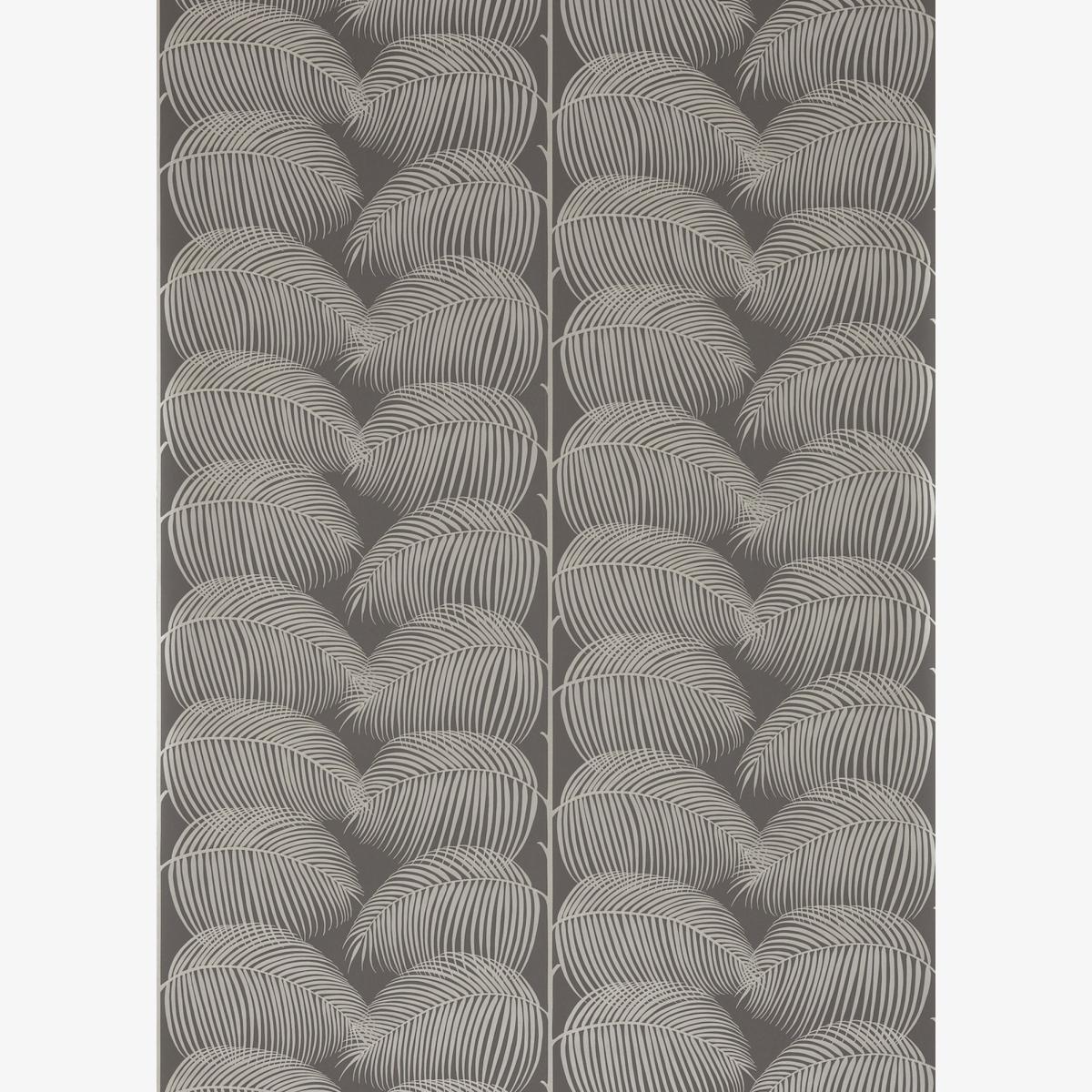 Manila Wallpaper 213371 by Sanderson in Graphite Silver Grey Roll