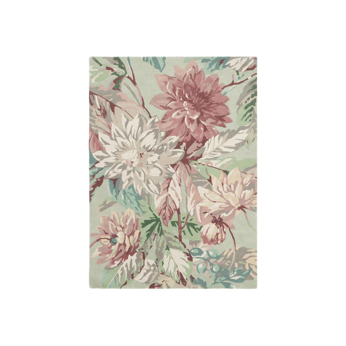 Dahlia and Rosehip Rugs 50607 in Mulberry by Harlequin – image 1