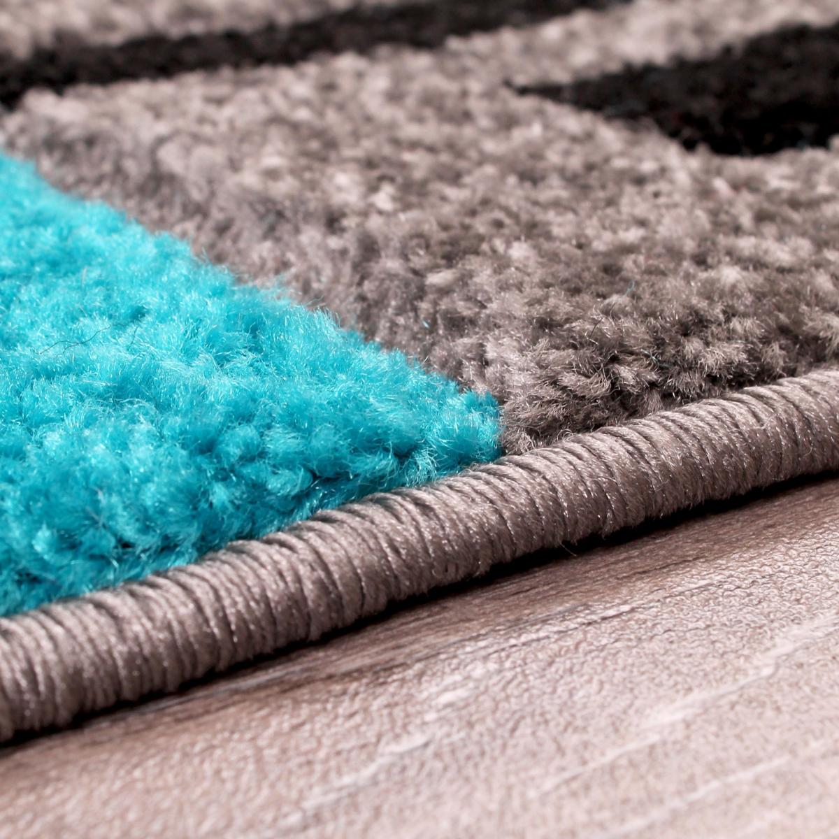 Blocks Rugs in Grey Blue by Rugstyle&nbsp;70x140cm – image 3