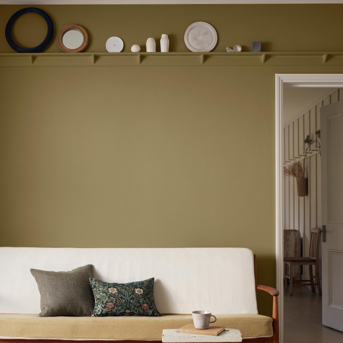 Chalky Matt Paint by Morris & Co in Olive Fruit5