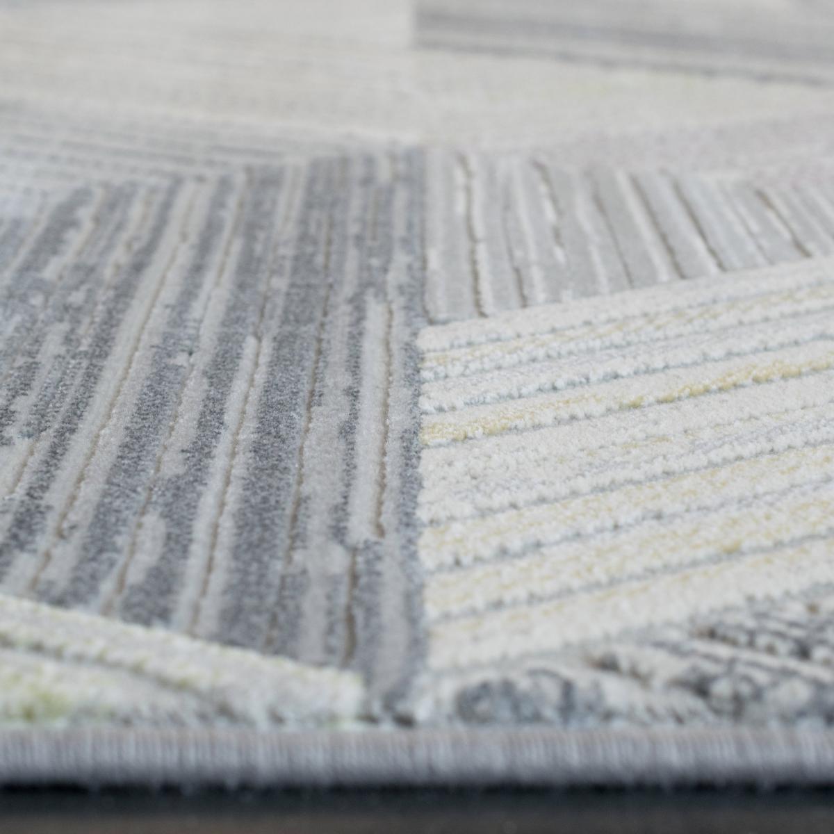 Canyon Geometric Carved 52047 6464 Rugs in Beige 160x230cm – image 4