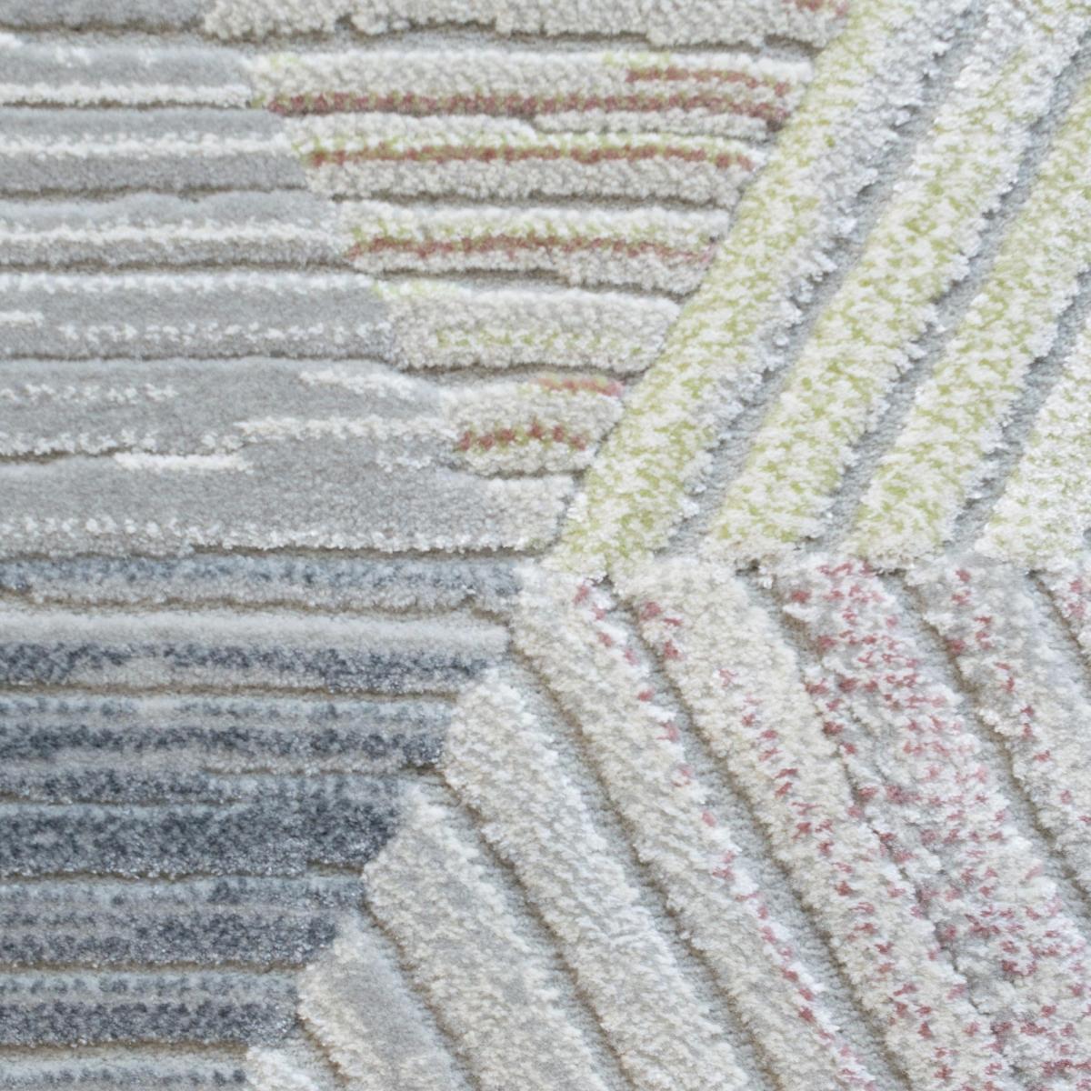 Canyon Geometric Carved 52047 6464 Rugs in Beige 160x230cm – image 5