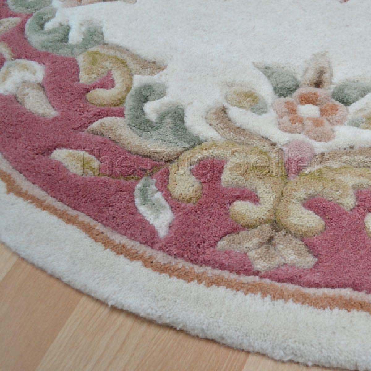 Royal Aubusson Circular rugs in Rose Cream – image 2