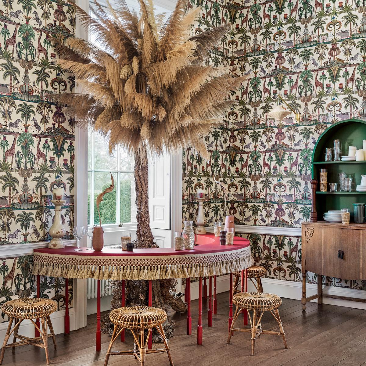 Afrika Kingdom Wallpaper 119 5026 by Cole & Son in Olive Spring CreamRoll