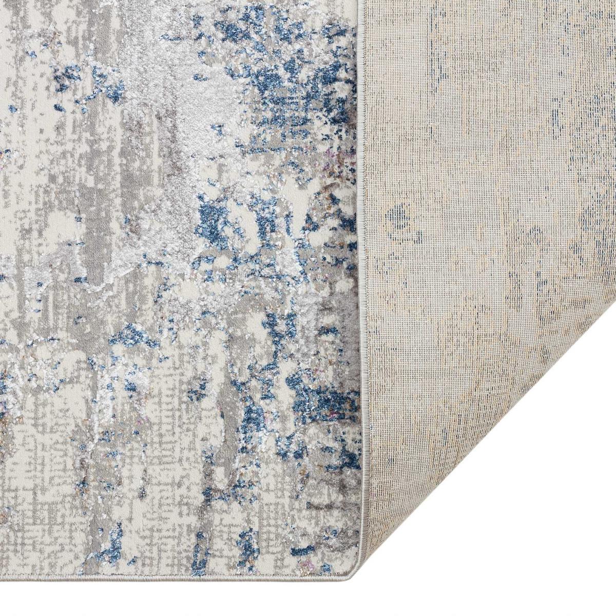 Dalia DAL02 Abstract Rugs in Ivory Blue – image 1
