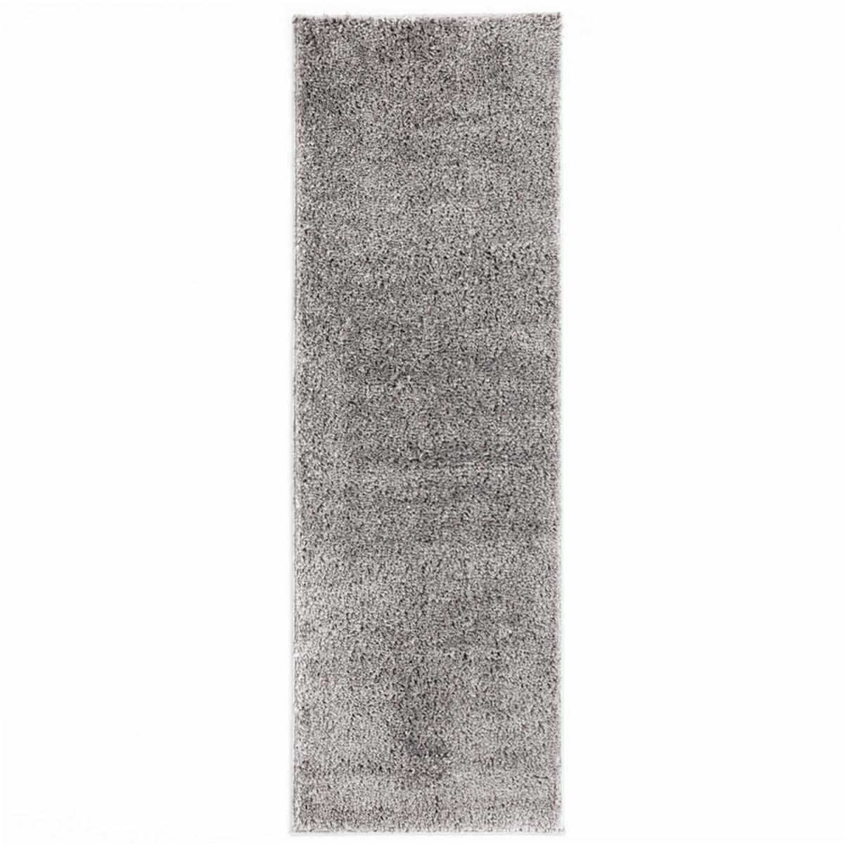 Larissa Washable Plain Shaggy Runner Rug in Ghost Grey&nbsp;67x200cm – image 5