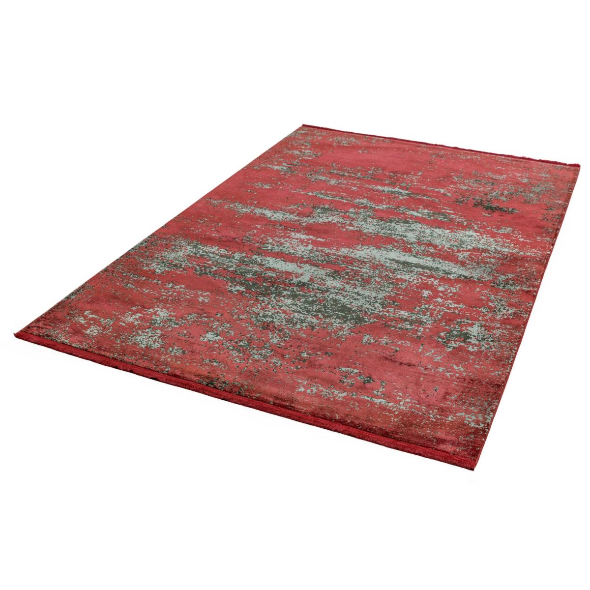 Athera Distressed Abstract Rugs in AT06 Ruby Red – image 2