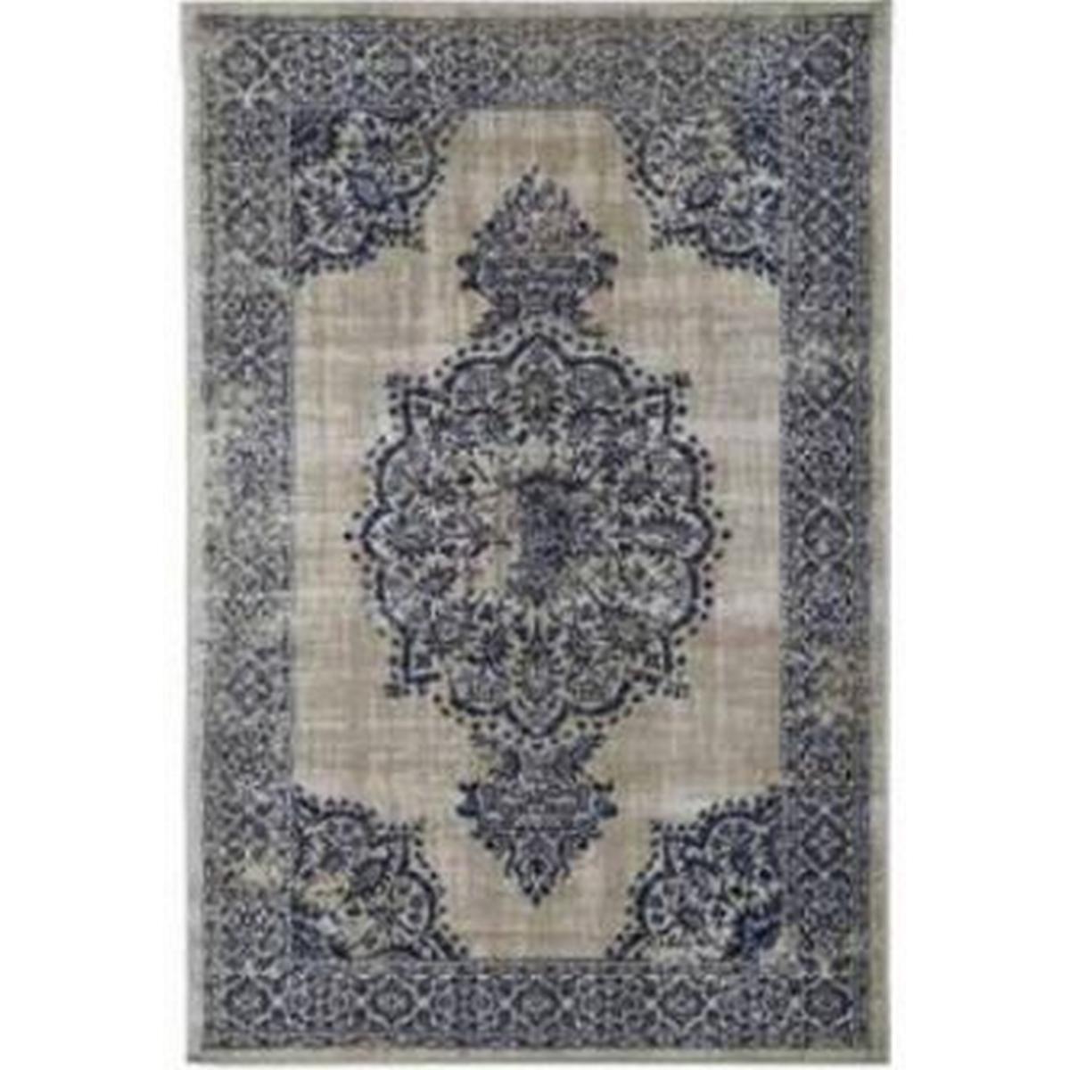 Saville Traditional Medallion Indoor Outdoor Rugs in Grey Blue 200x290cm – image 2