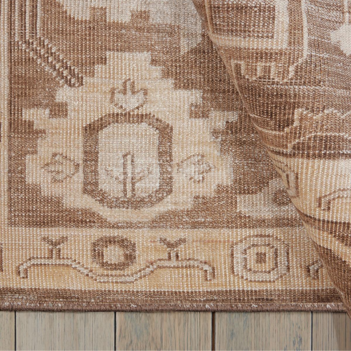 Aldora ALD06 Traditional Bordered Rugs in Mocha by Nourison 168x244cm – image 4