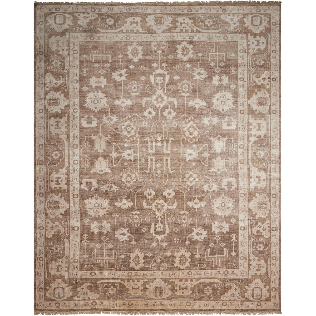 Aldora ALD06 Traditional Bordered Rugs in Mocha by Nourison 168x244cm – image 5
