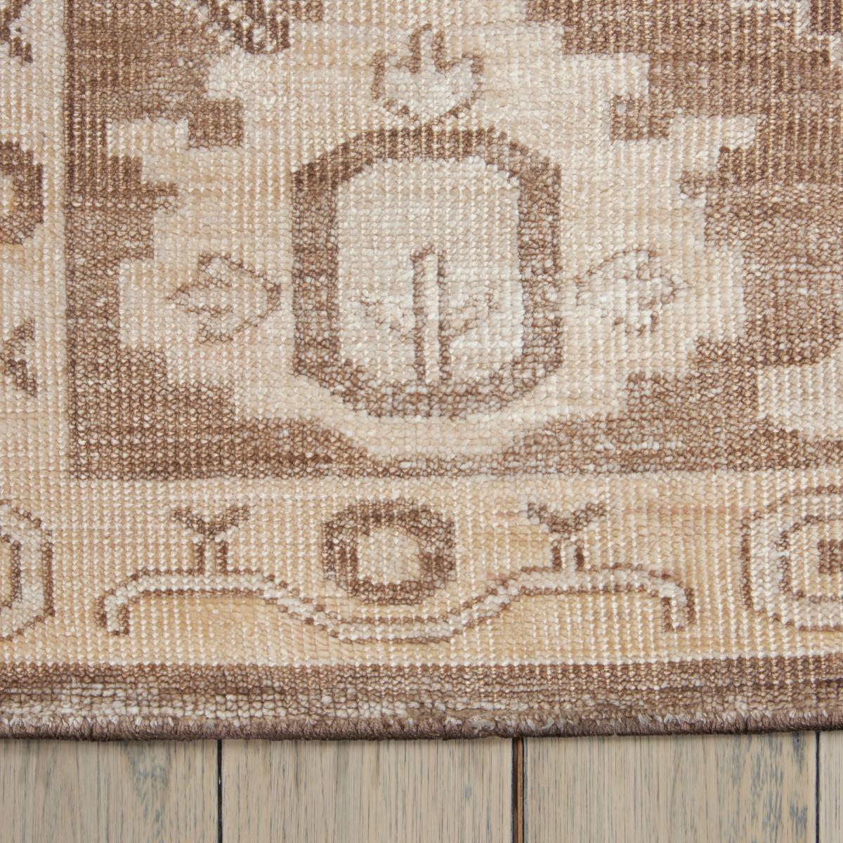 Aldora ALD06 Traditional Bordered Rugs in Mocha by Nourison 168x244cm – image 1