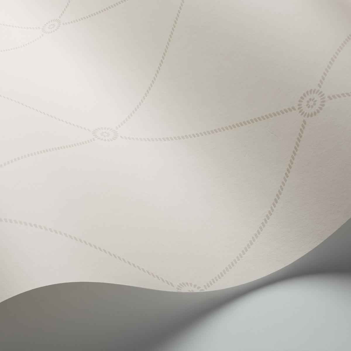 Large Georgian Rope Trellis Wallpaper 100 13060 by Cole & Son in Ivory Roll