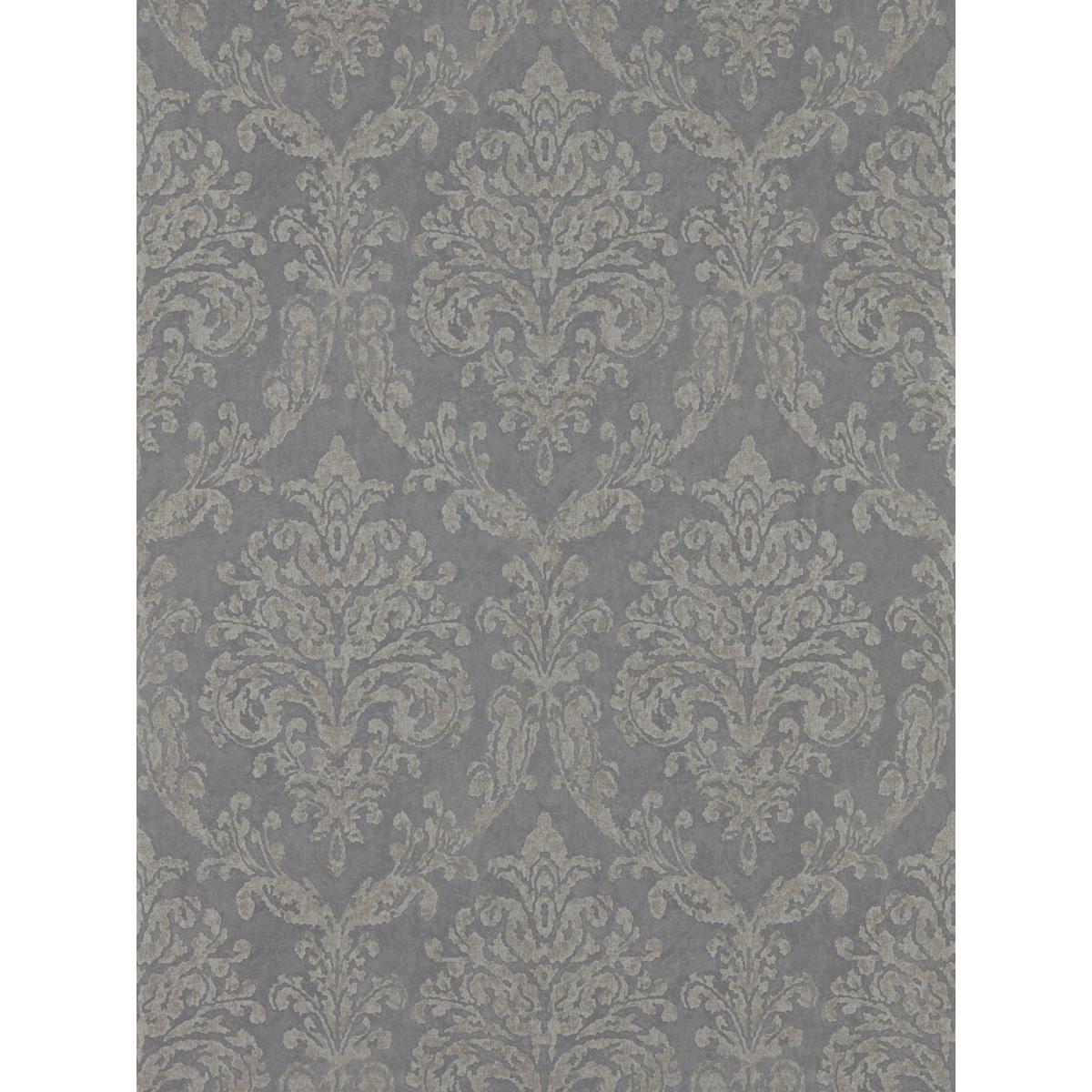 Riverside Damask Wallpaper 216291 by Sanderson in Steel Silver Grey Roll – image 2