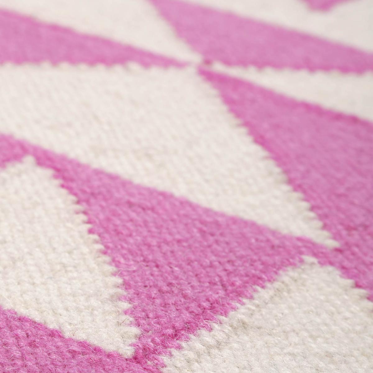 Pink Mellow Geometric Wool Rugs 004 11 by Accessorize200x290cm – image 4