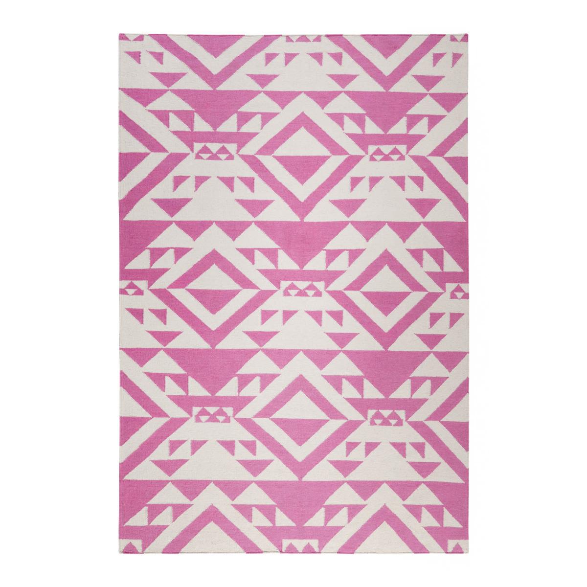 Pink Mellow Geometric Wool Rugs 004 11 by Accessorize200x290cm – image 5