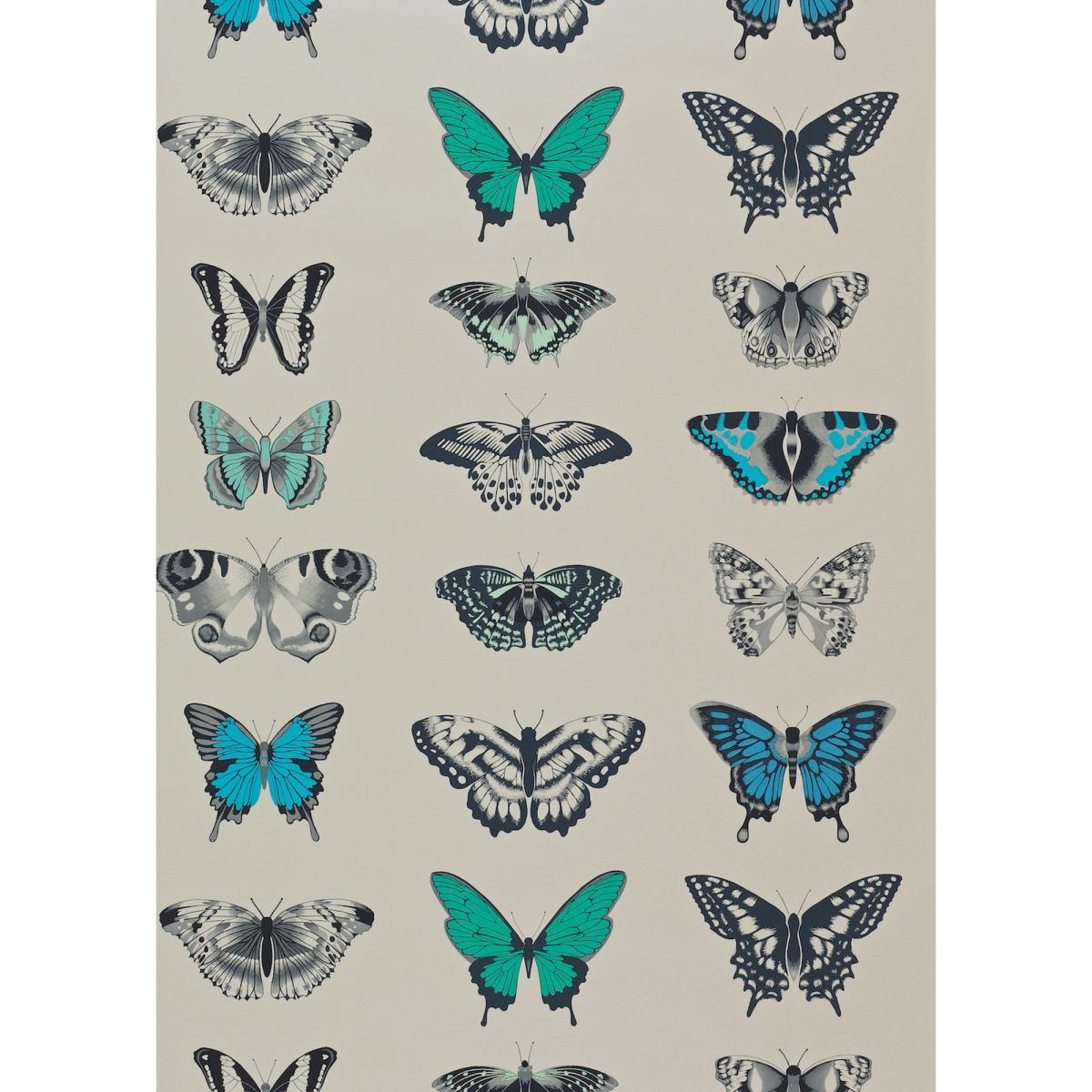 Papilio Wallpaper 111078 by Harlequin in Lagoon Indigo Blue Roll – image 2