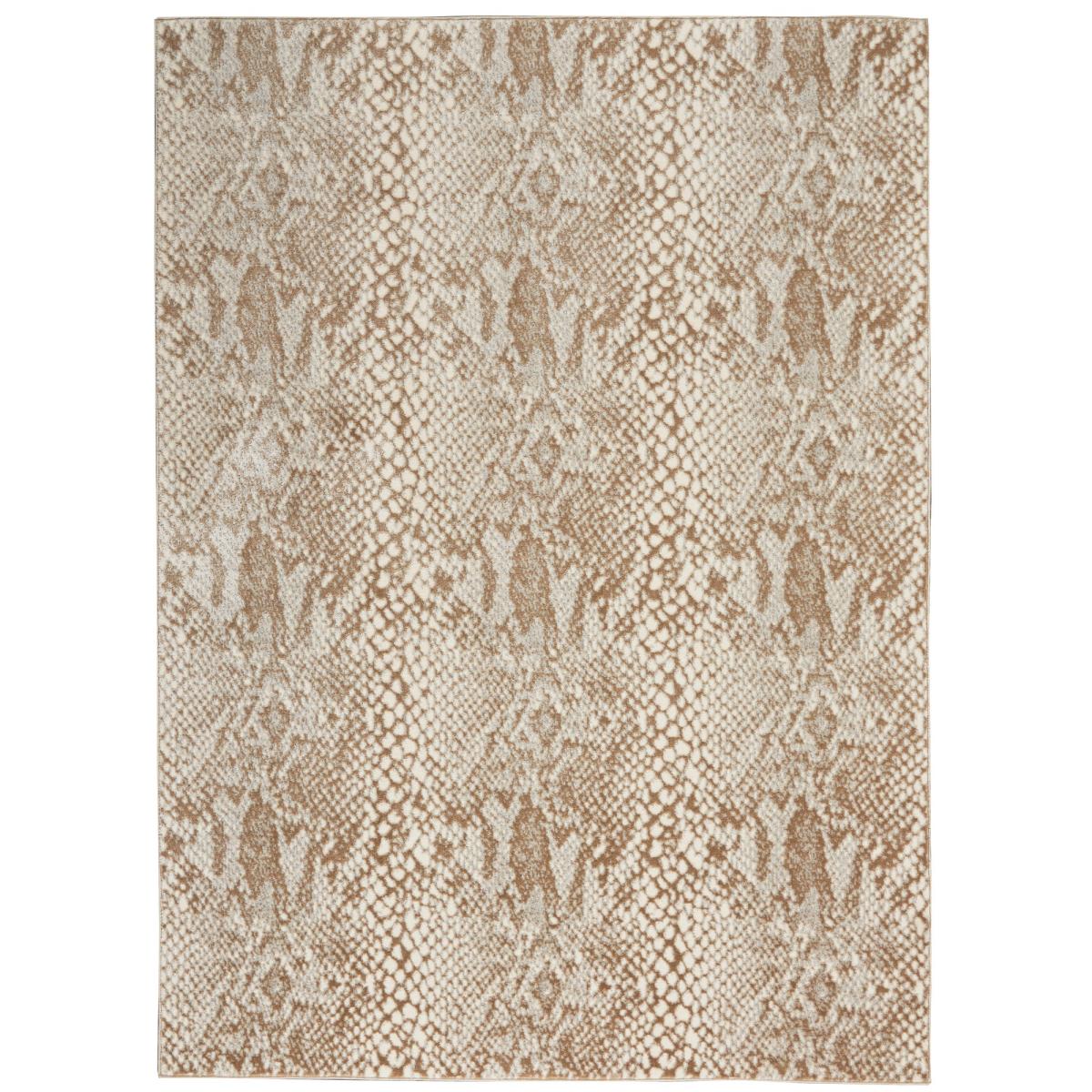 Solace Designer Print Rugs SLA06 in Ivory Beige by Nourison160x221cm – image 5