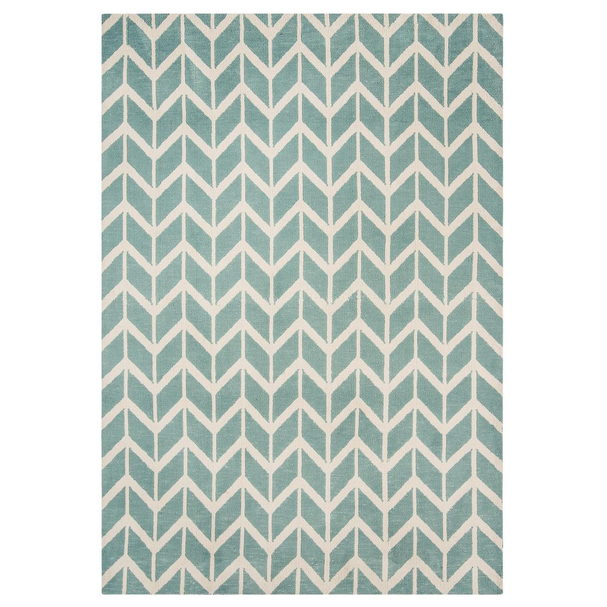 Arlo Chevron Modern Rugs AR05 in Light Blue and Cream 200x300cm – image 5
