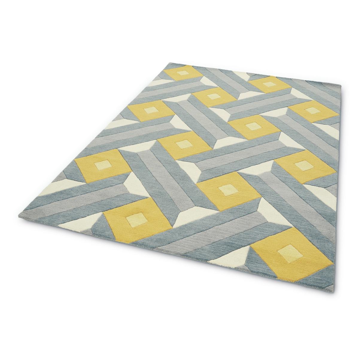 Reef Motif Rugs RF01 in Ochre and Grey – image 2