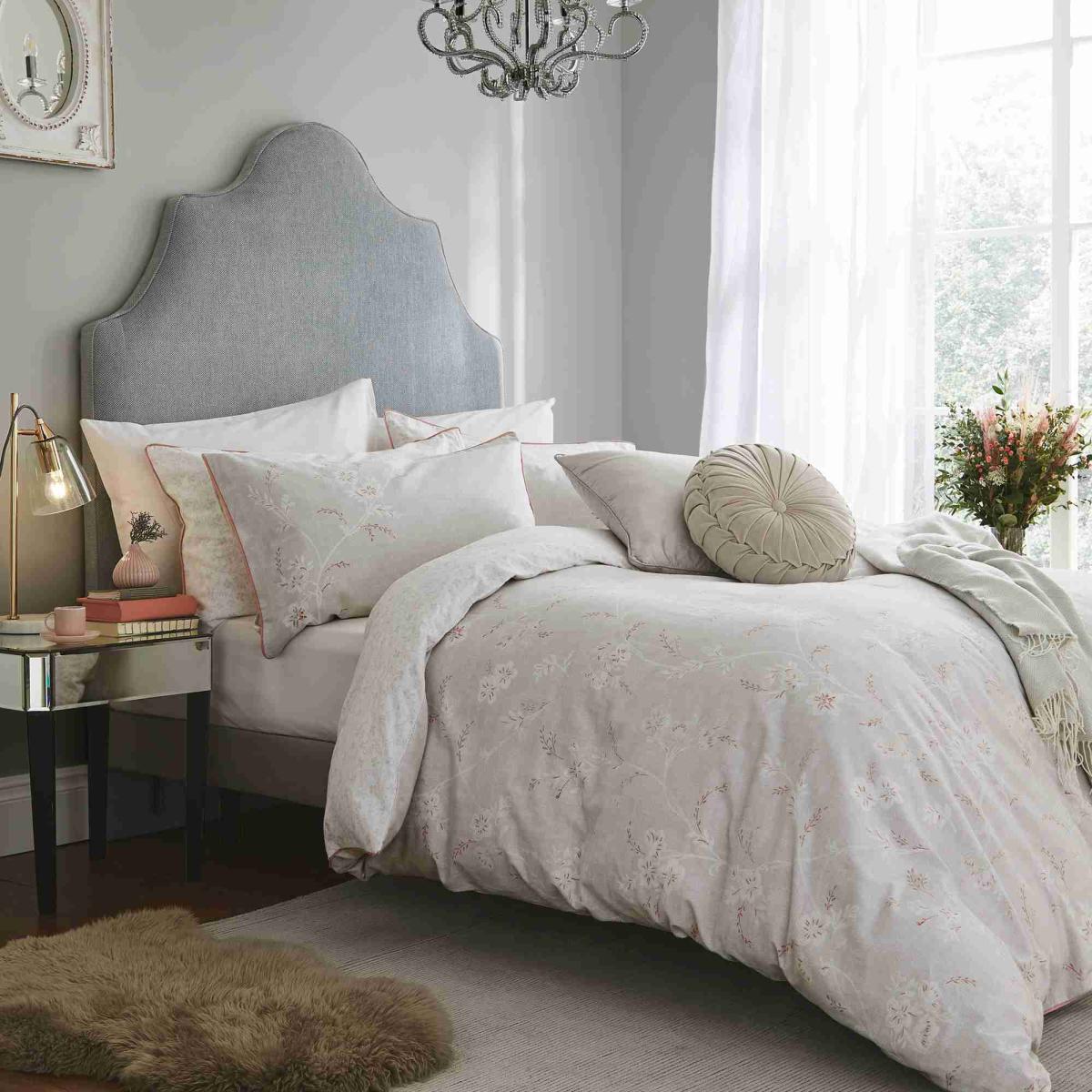 Eva Floral Bedding Set by Laura Ashley in Sugared Grey220x260cm – image 1