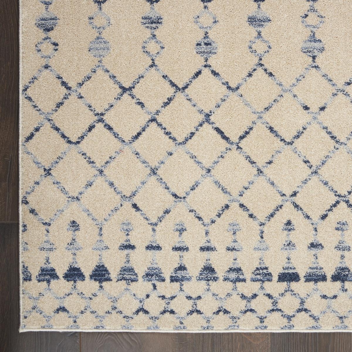 Palermo Rugs PMR03 in beige blue by Nourison 160x220cm – image 3