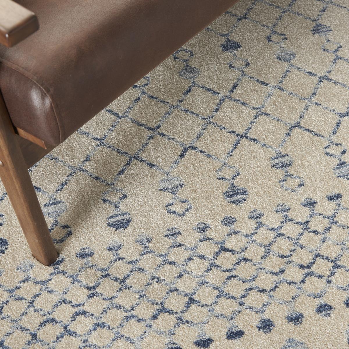 Palermo Rugs PMR03 in beige blue by Nourison 160x220cm – image 4