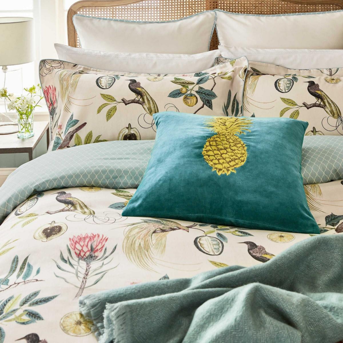 Paradesia Designer Bedding Duvet Cover and Pillowcase By Sanderson in Orchid & Grey&nbsp;230x220cm – image 2