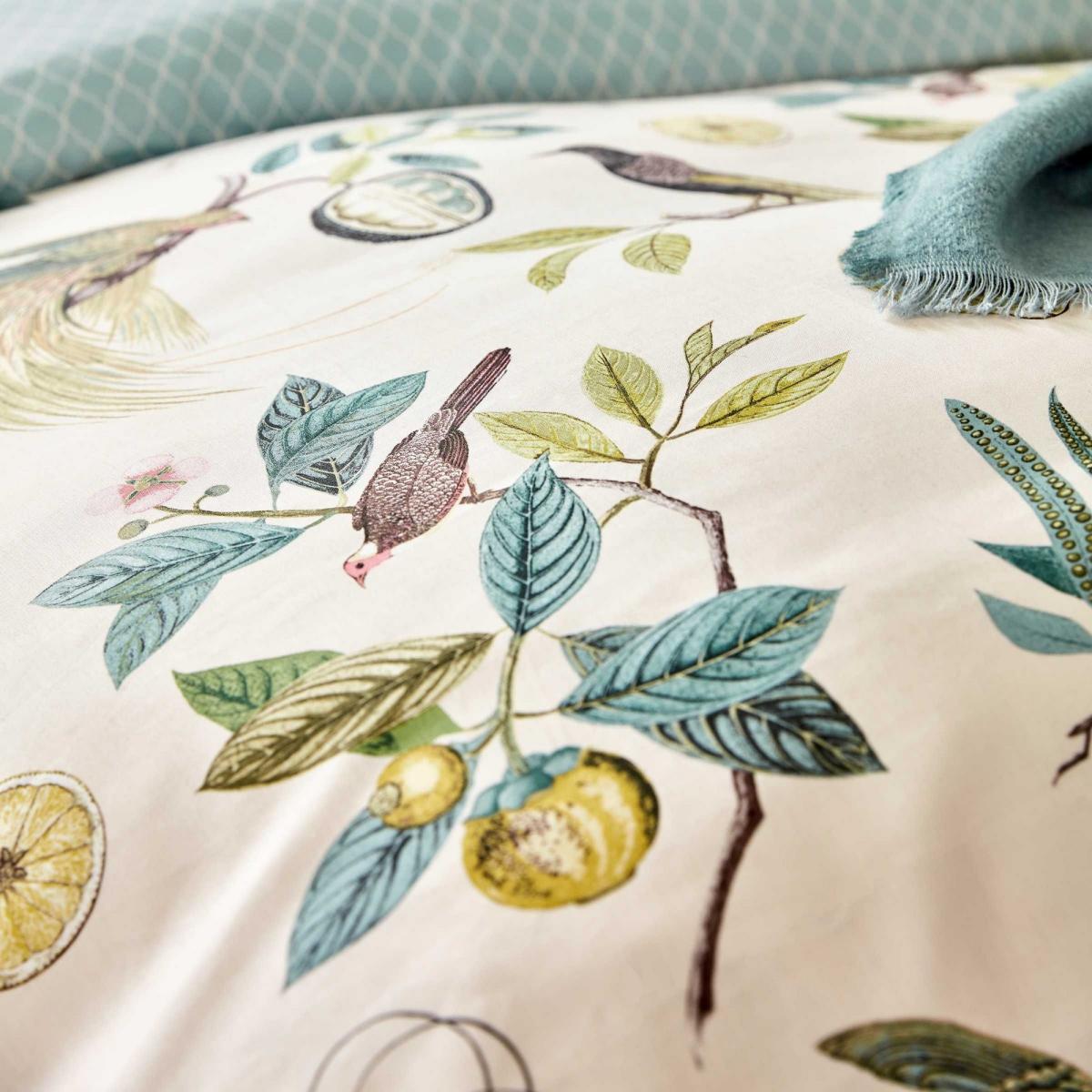 Paradesia Designer Bedding Duvet Cover and Pillowcase By Sanderson in Orchid & Grey&nbsp;230x220cm – image 3