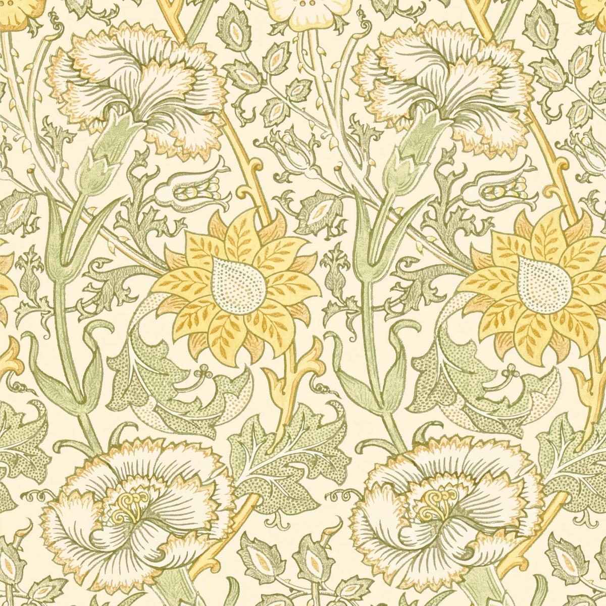 Pink and Rose Wallpaper 212569 by Morris & Co in Cowslip Fennel Roll – image 5