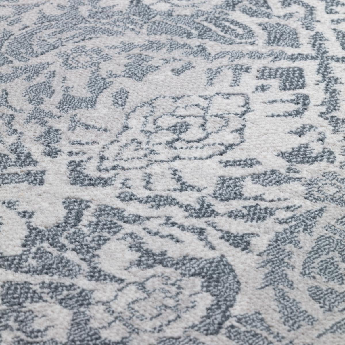 Victoriana Traditional Distressed Runner Rugs in Denim Beige 67x240cm – image 2