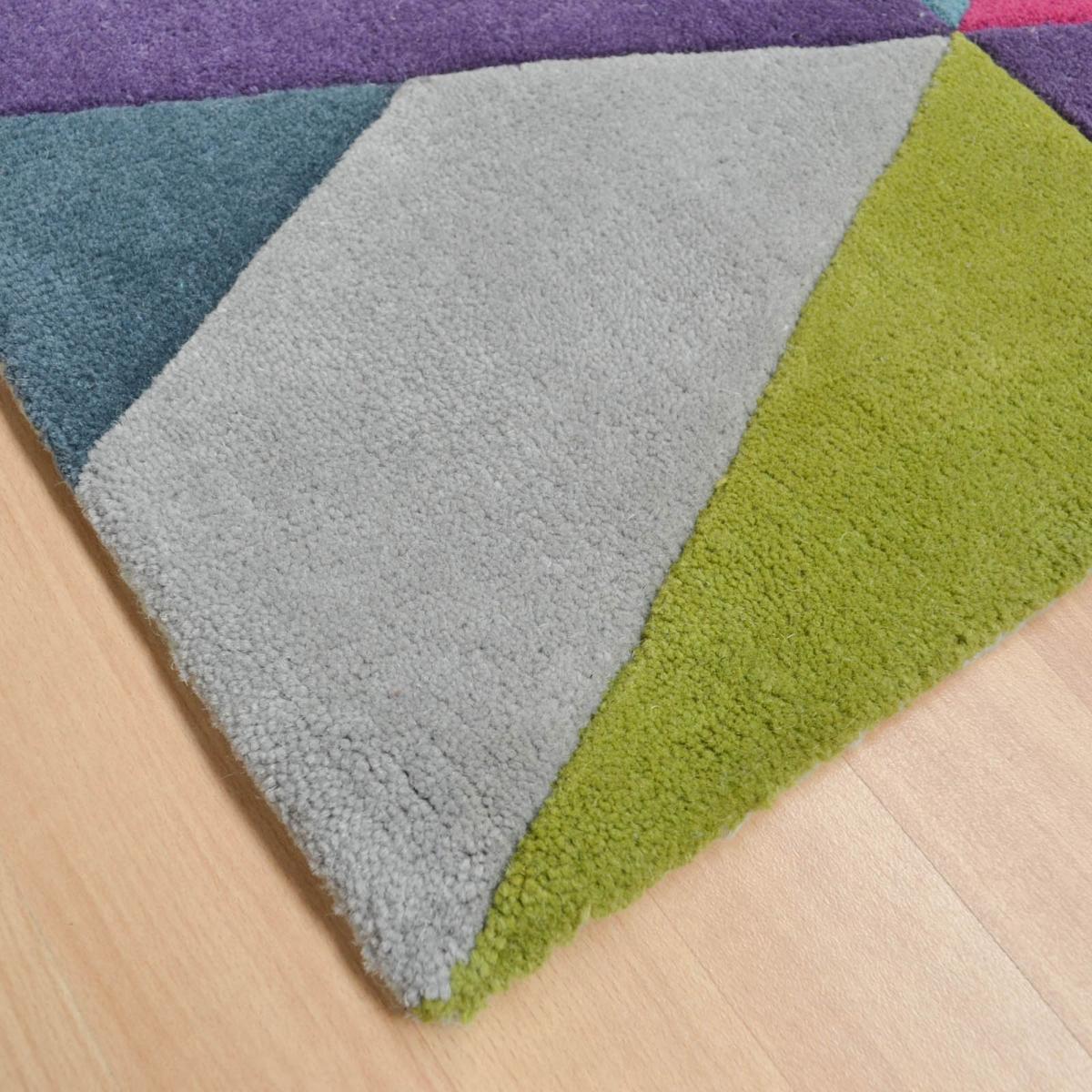 Funk Chevron Rugs in Blue and Green – image 2