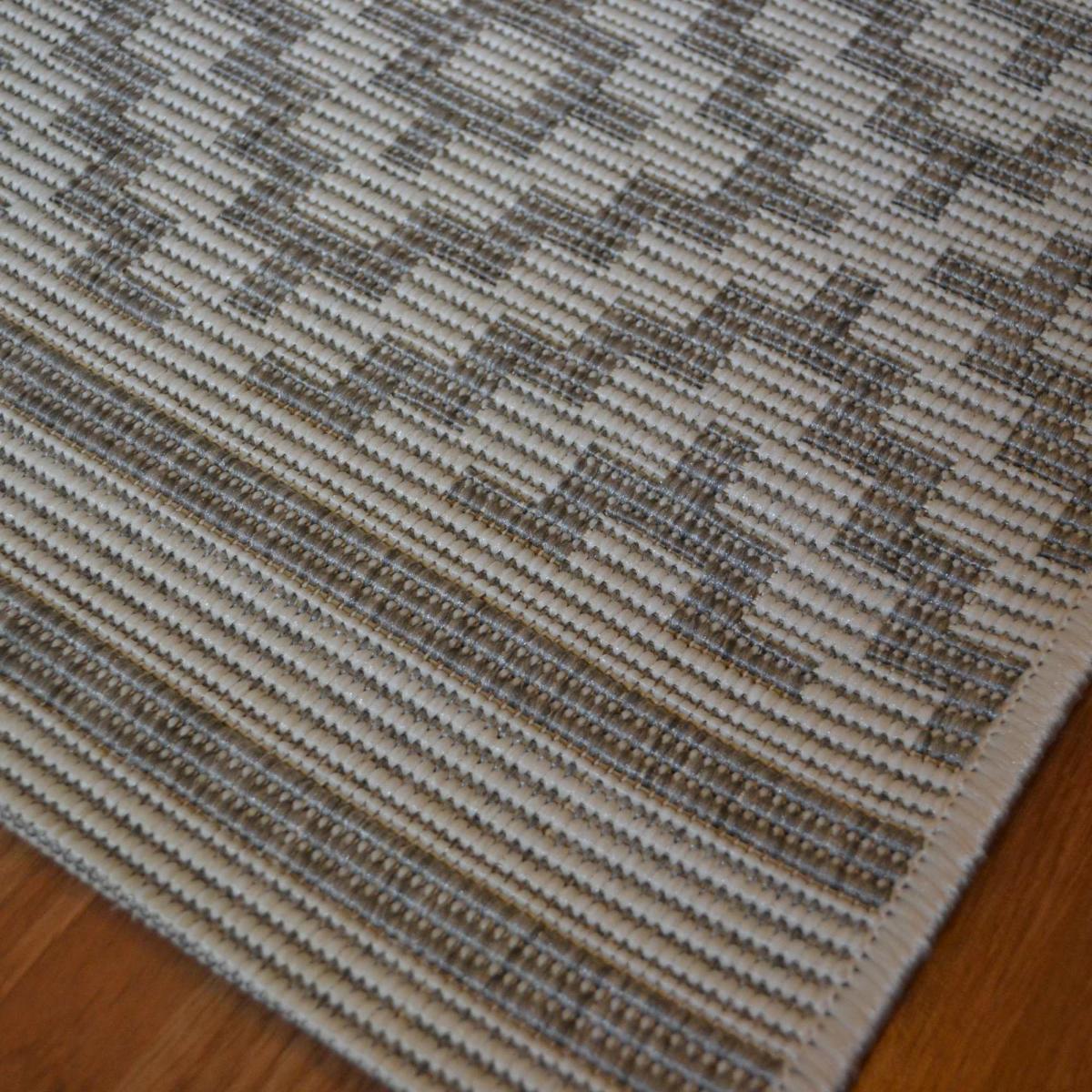 Patio PAT11 Diamond Indoor Outdoor Runner Rugs in Grey 66x240cm – image 3