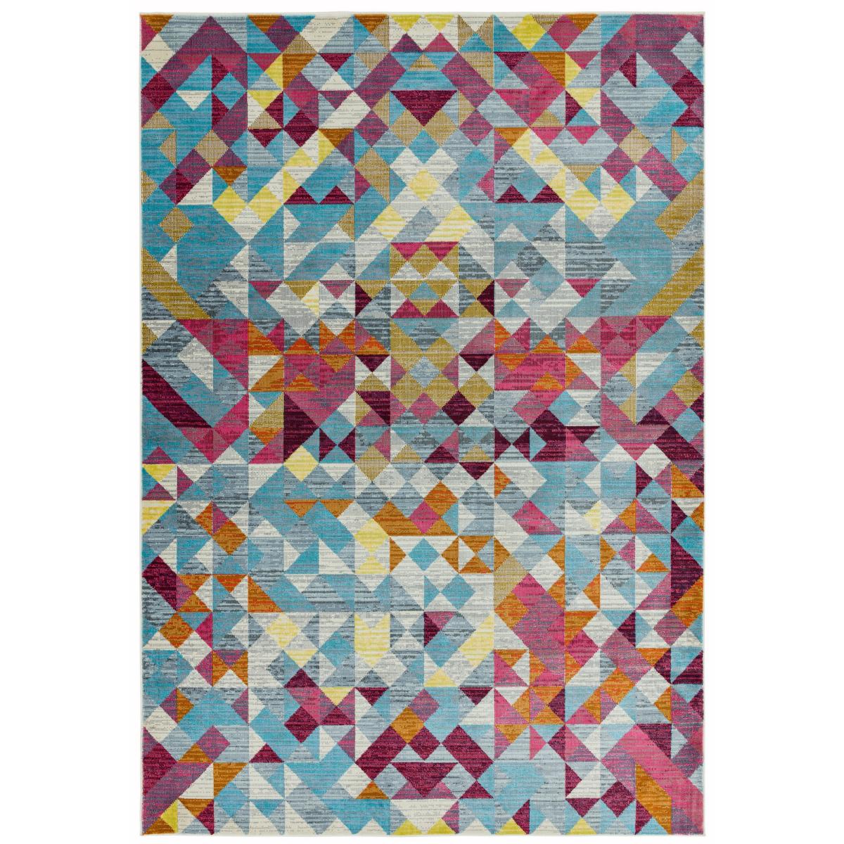 Amelie Rhombus Geometric Rugs in AM11 Multi – image 5