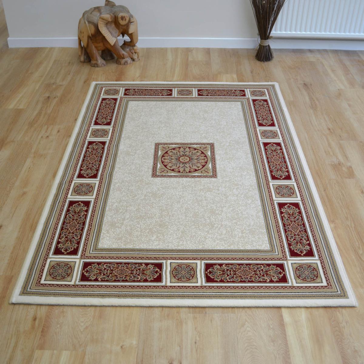 Da Vinci Rugs 57801 6414 in Cream and Red – image 1