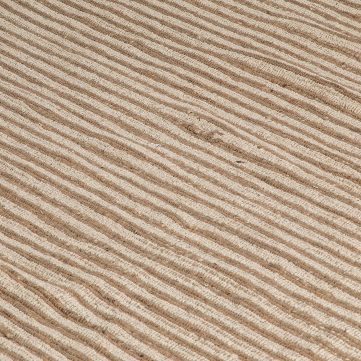 Carbis Coastal White Stripe Jute Rugs in Natural120x180cm – image 2