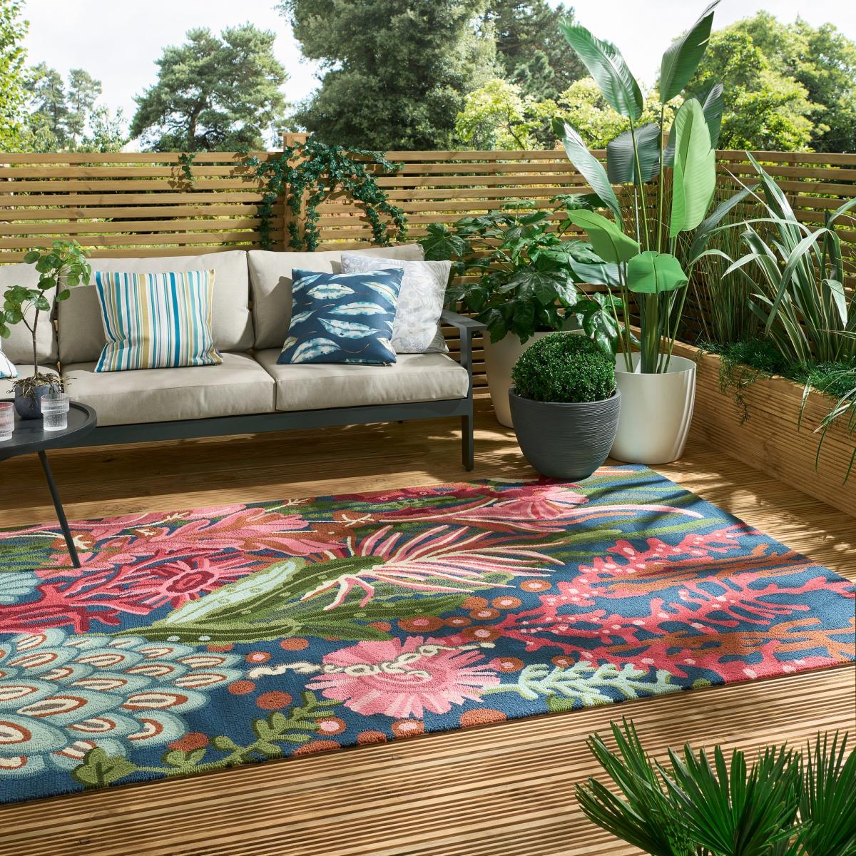 Acropora Indoor Outdoor Rugs 442202 in Brazilian Rosewood Tree Canopy – image 2