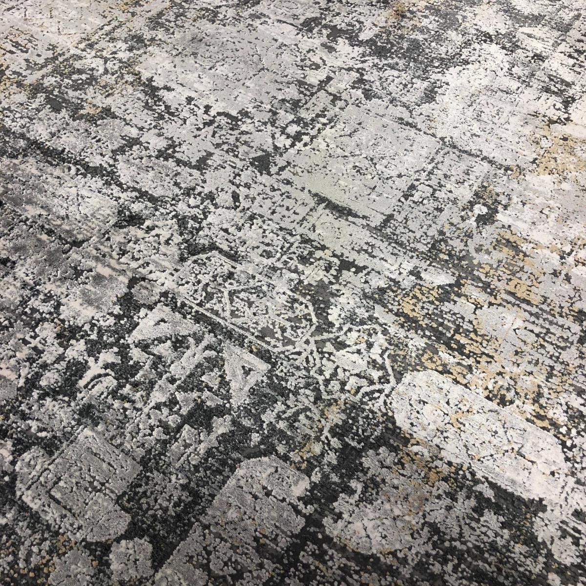 Luxury Toros Grace Distressed Rugs In Grey – image 2